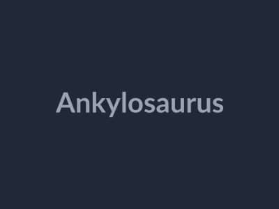 Ankylosaurus in Be Dino Roblox