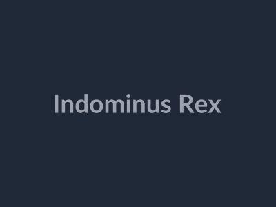 Indominus Rex in Be Dino Roblox
